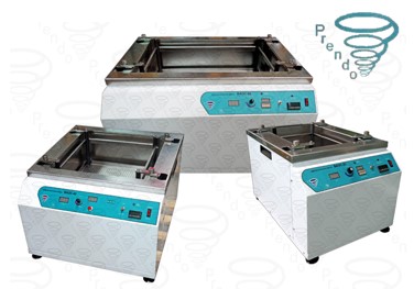 Su control de temperatura digital permite un rango de trabajo de 5ºC arriba del ambiente a 100ºC con una sensibilidad de 0.1ºC. rango de 20 a 400 r