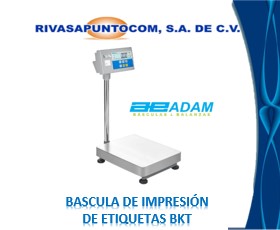 BASCULA DE IMPRESIÓN DE ETIQUETAS SERIE BKT CAPACIDAD 8KG A 600KG ADAM EQUIPMENT