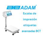 Plataforma de acero inoxidable extraíble, para las tareas de conteo industrial. Impresora integrada que imprime el peso, códigos QR, códigos de bar